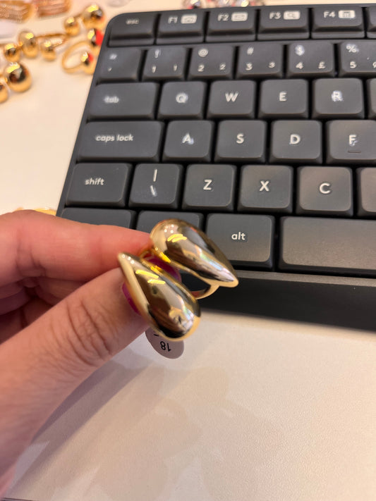 ANEL DUPLO DOURADO