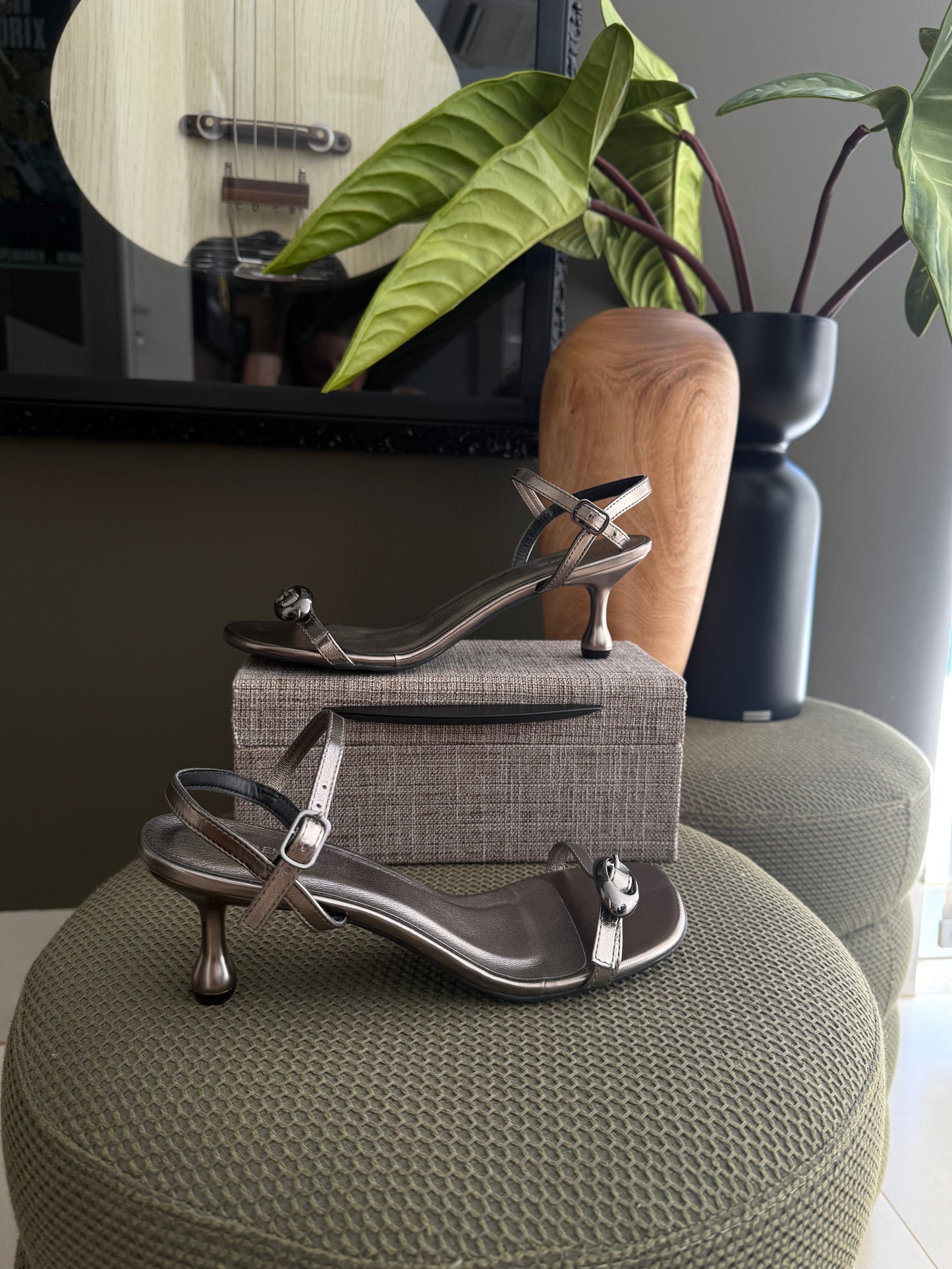 SANDALIA TAMIRES GRAFITE