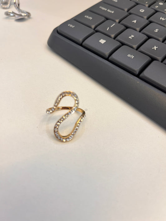 ANEL CRAVEJADO DOURADO