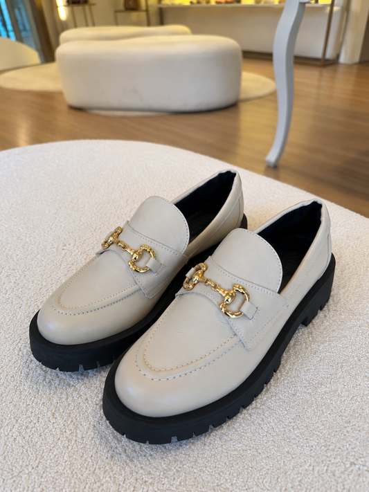 MOCASSIN FLYKA OFF-WHITE