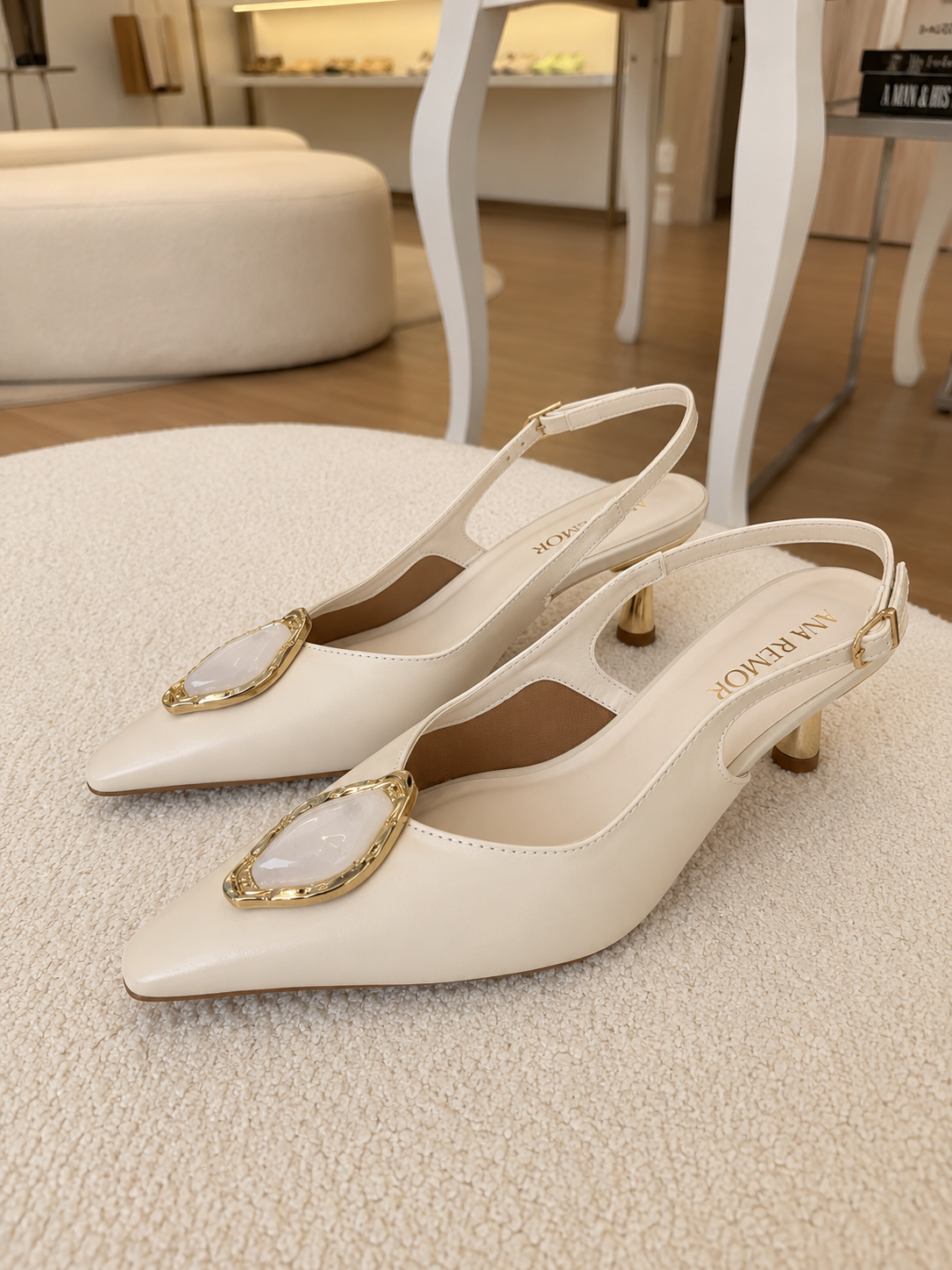SLINGBACK ANAJU OFF-WHITE