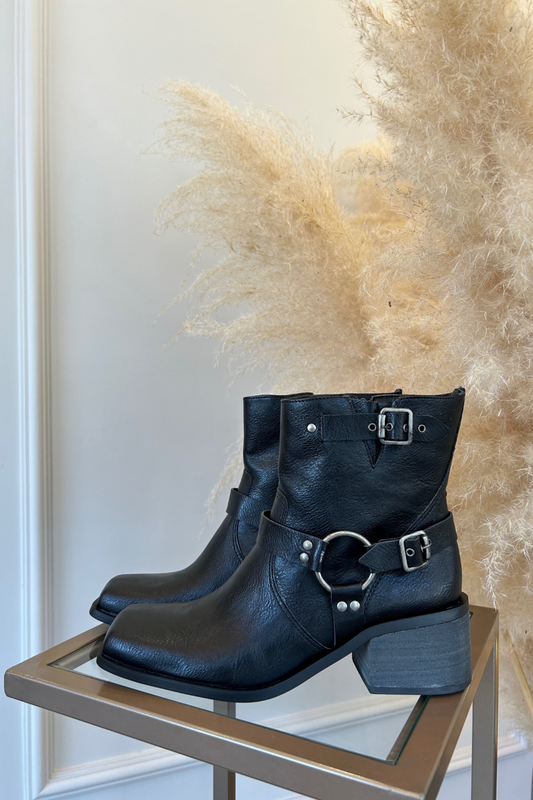 BOTA BIKER PRETA LUISA