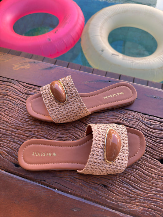 RASTEIRA BRUNA PALHA CARAMELO