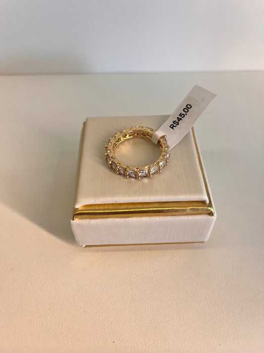 ANEL CRAVEJADO DOURADO