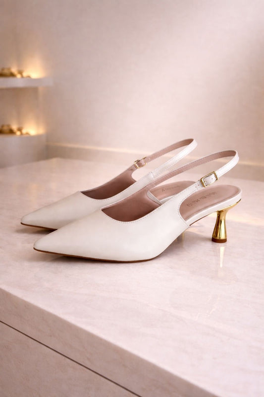 SLINGBACK LORENA OFF-WHITE