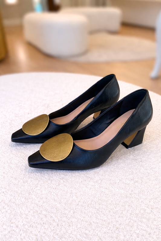 SCARPIN RETRO PRETO