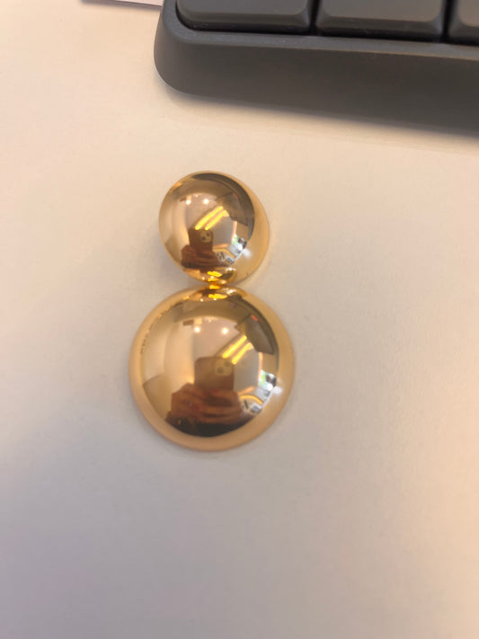 BRINCO ESFERA DOURADO