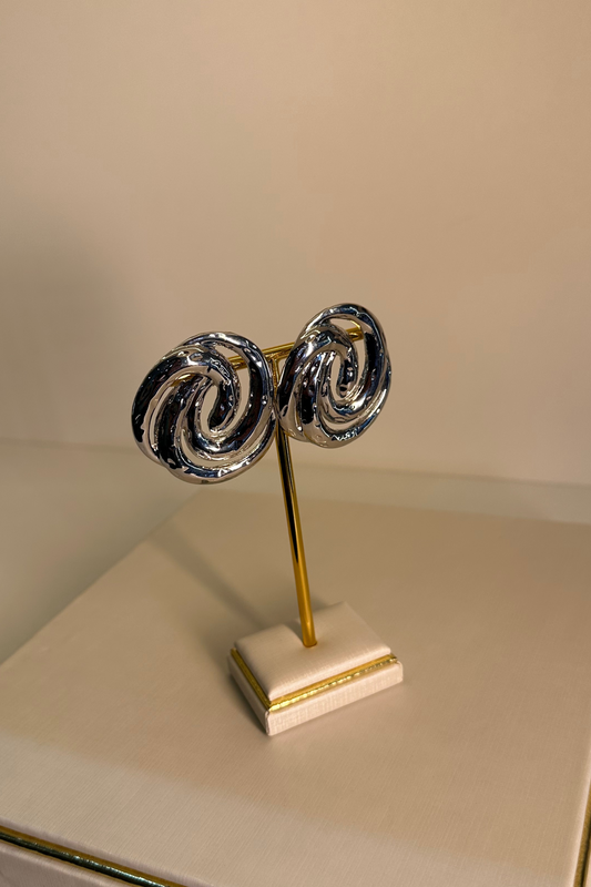 BRINCO PRATA ESPIRAL