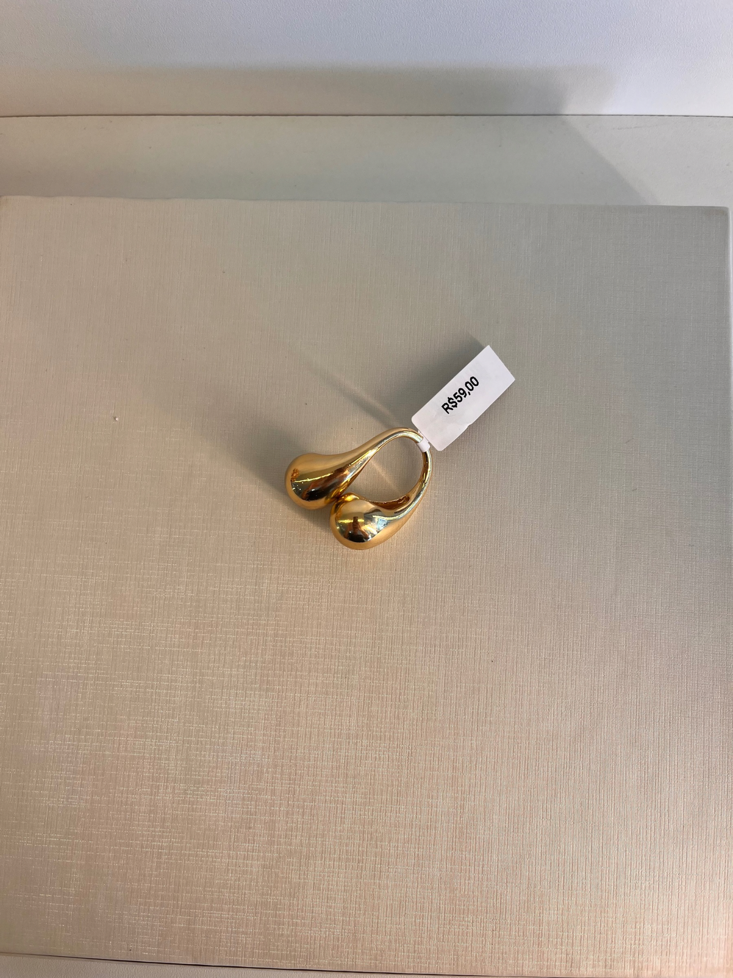 ANEL 2 GOTAS DOURADO