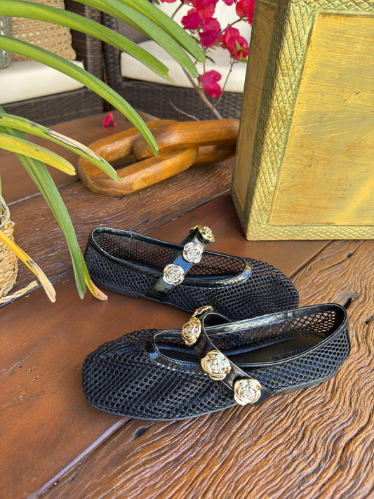 SAPATILHA ISA TELA PRETA