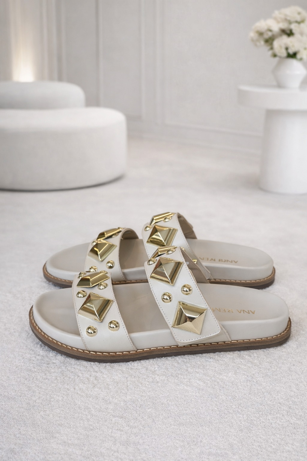 PAPETE OLIVIA OFF WHITE COURO