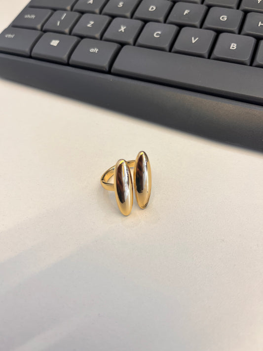 ANEL DUPLO DOURADO