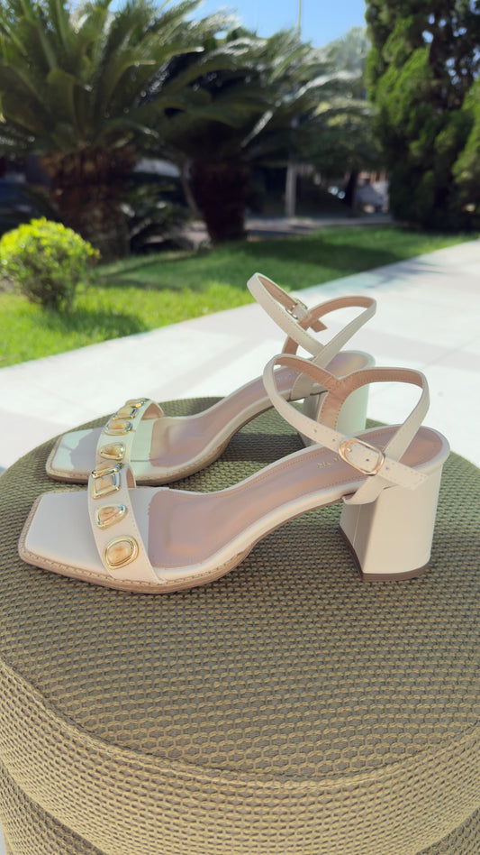 SANDÁLIA CRIS OFF-WHITE