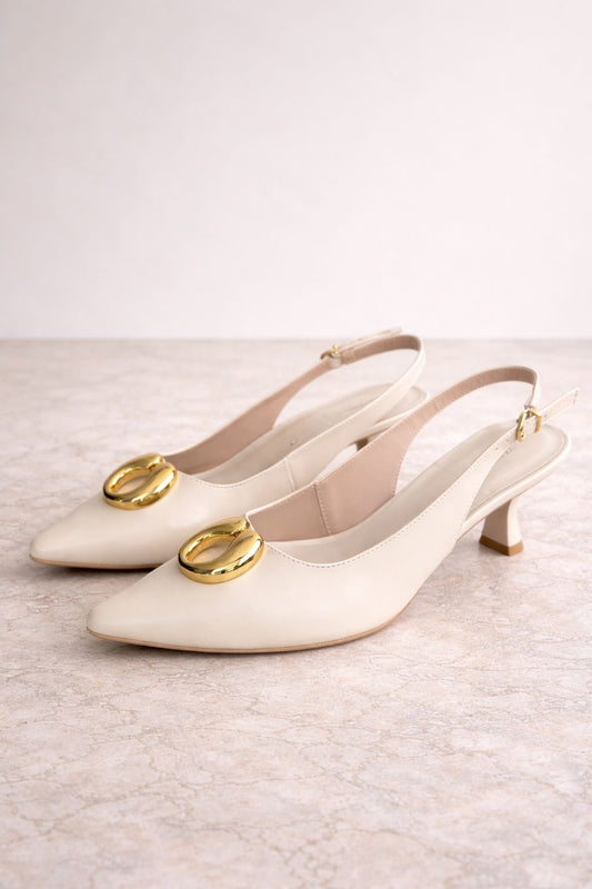 SLINGBACK OLÍVIA OFF-WHITE