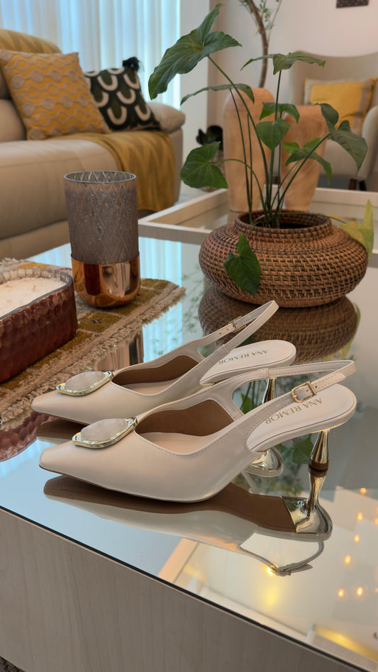 SCARPIN LUNA OFF-WHITE