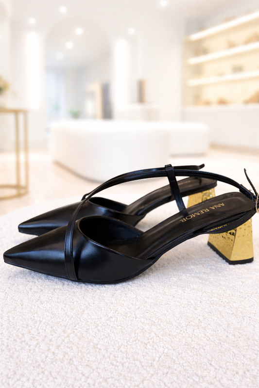 SLINGBACK LETICIA PRETA