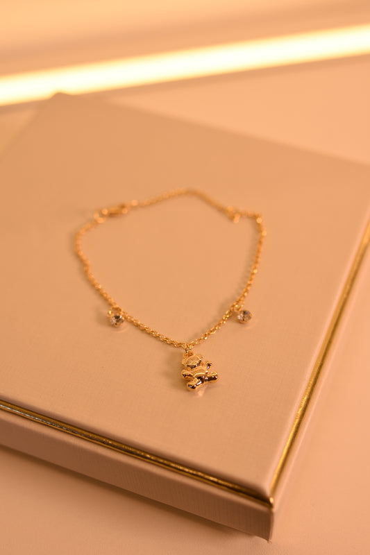 PULSEIRA DOURADA URSO INFANTIL