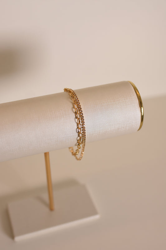 PULSEIRA DUPLA DOURADA