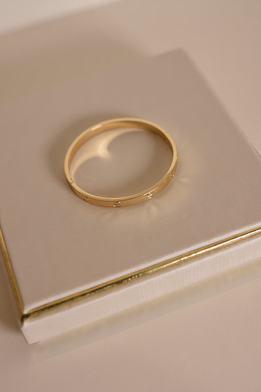 BRACELETE DOURADO INSPIRAÇÃO BVLGARI