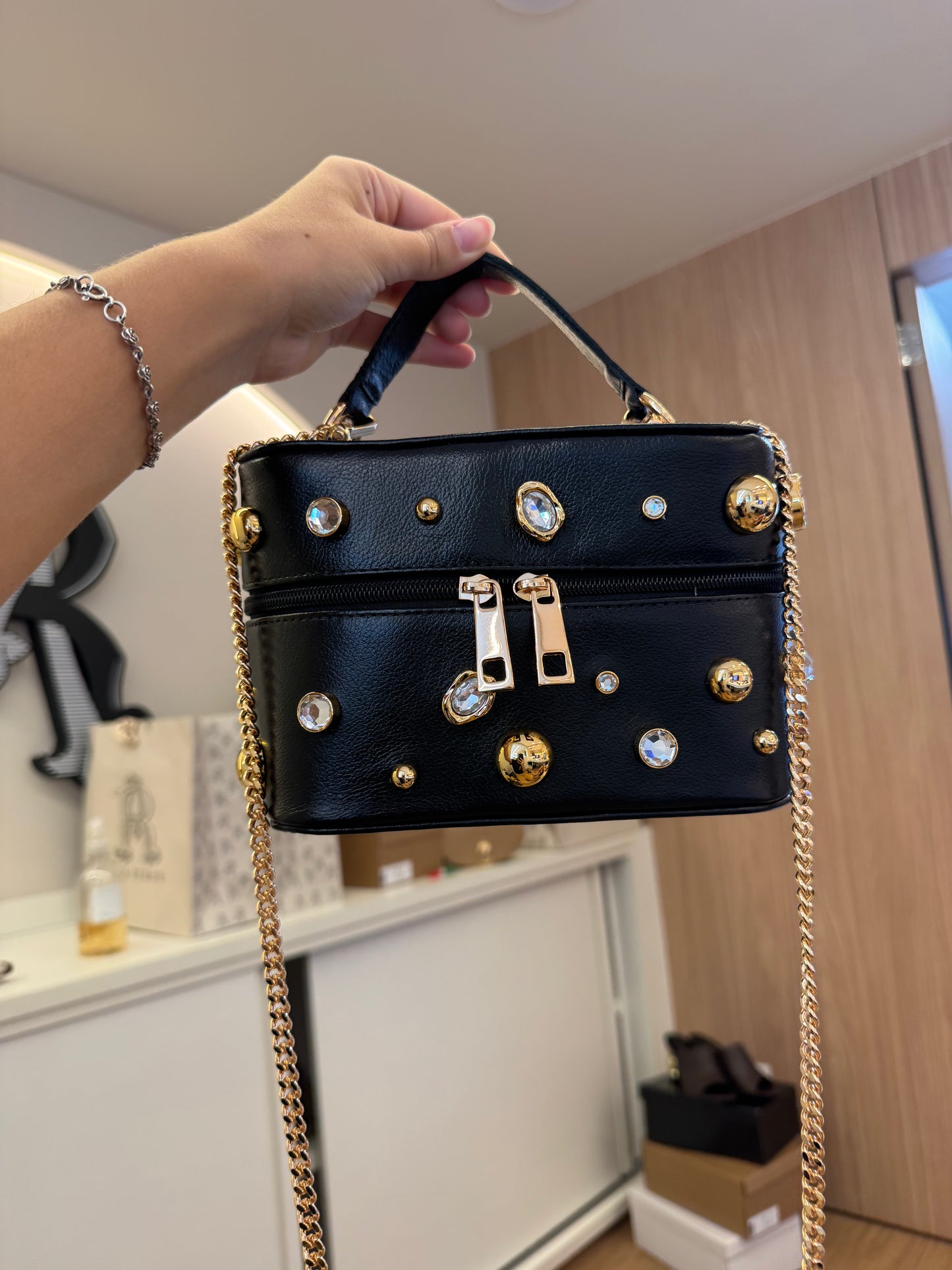 BOLSA FRASQUEIRA CHANEL PRETA