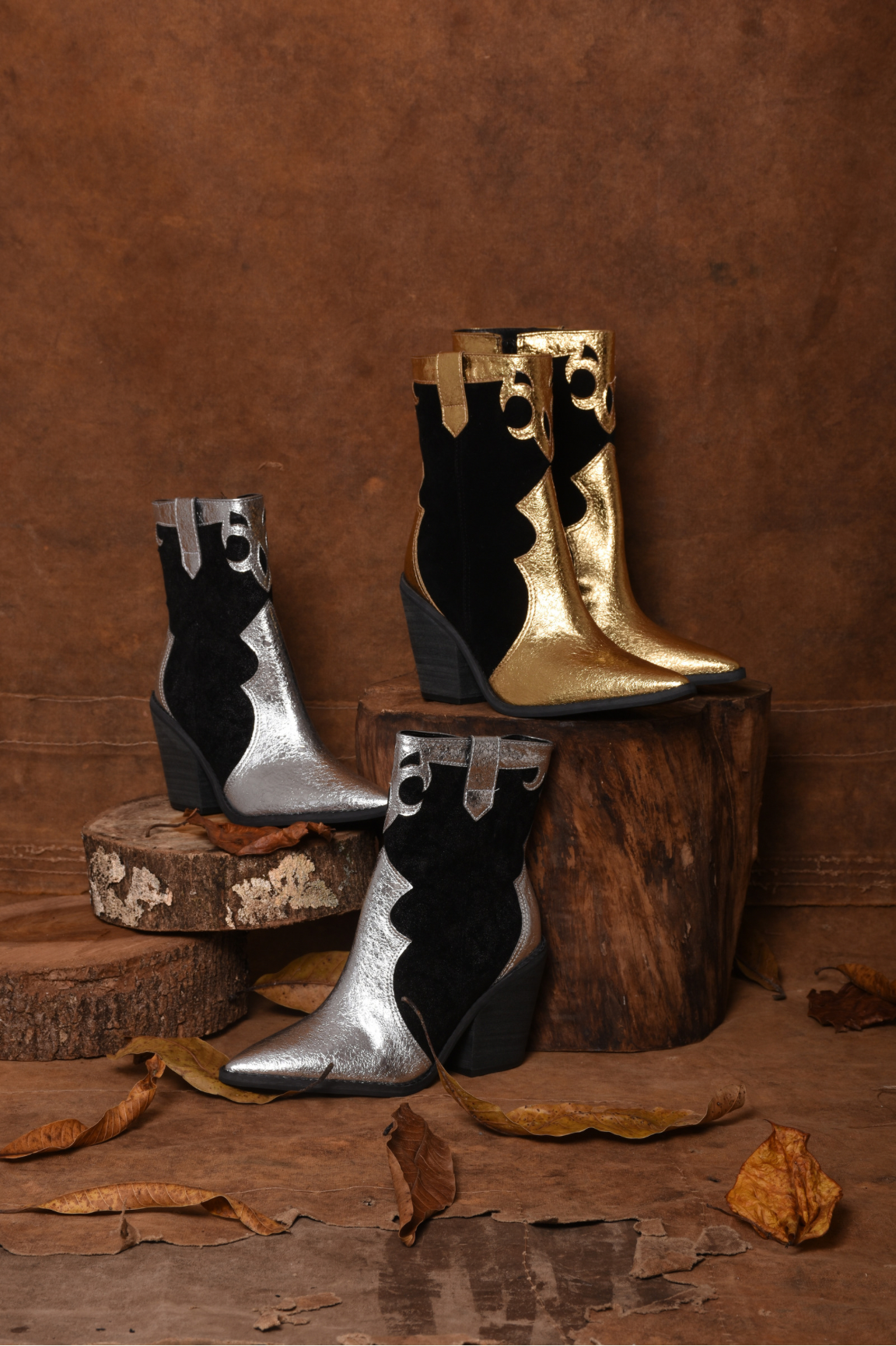 BOTA WESTERN BRUNA DOURADA