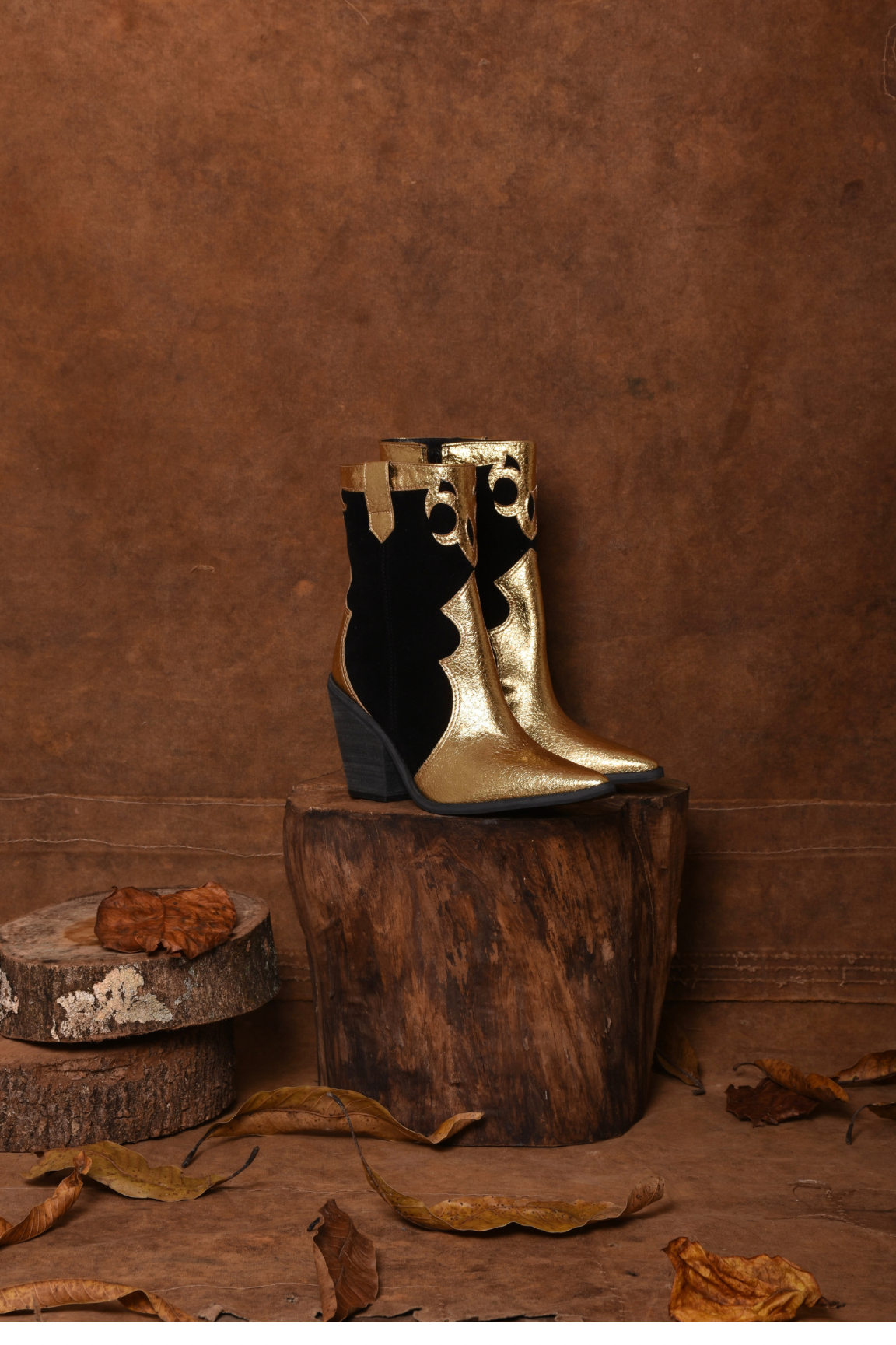 BOTA WESTERN BRUNA DOURADA