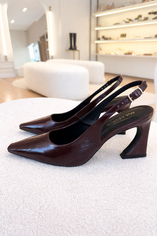 SLING BACK LOVER MARSALA