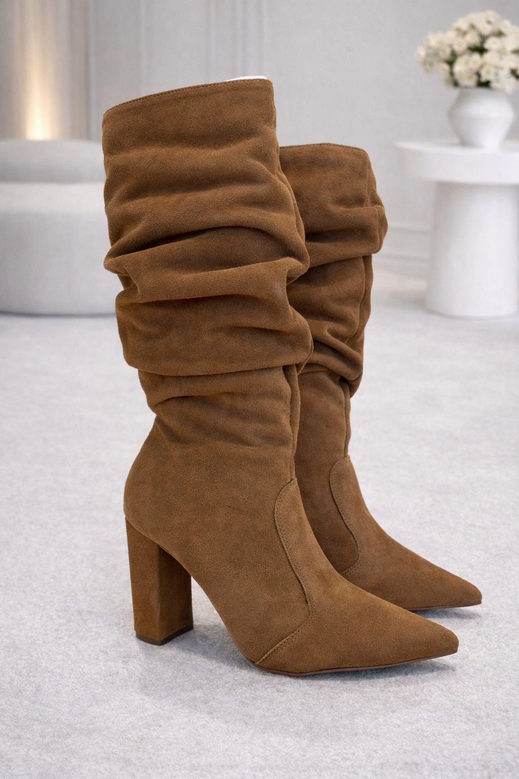 BOTA CHANEL CARAMELO