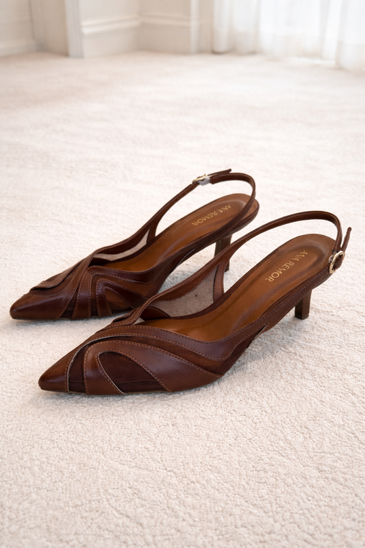 SLING BACK CARMEN MARROM